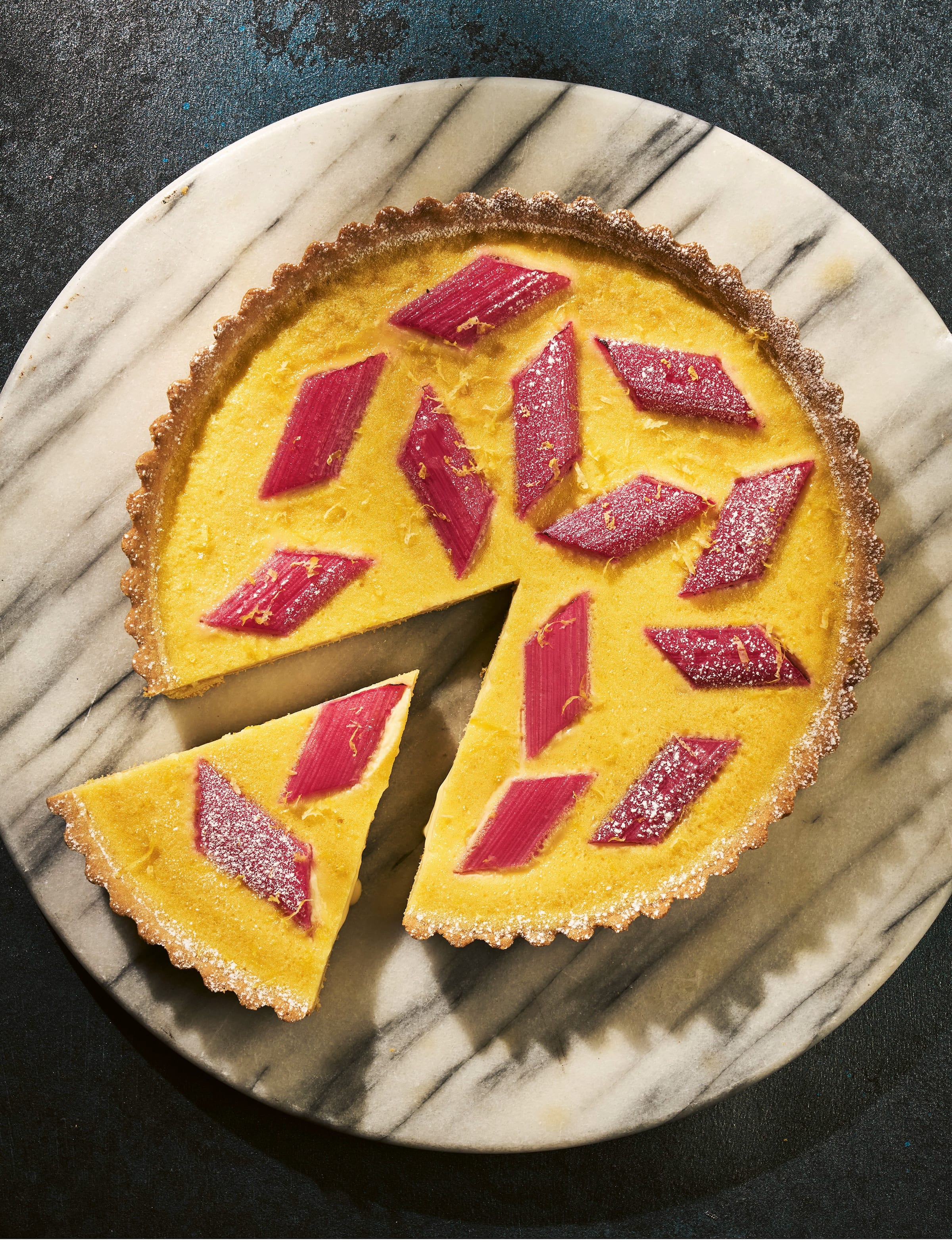 Rhubarb and Lemon Tart